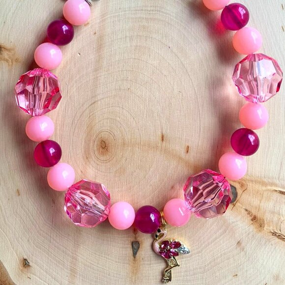 Pink Flamingo (12") - Pet Necklace - Pet Accessories - Picture 1 of 1